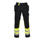 ProJob 6502 SIGNALISATIEBROEK MET KNIEZAKKEN EN SPIJKERZAKKEN EN ISO 20471 KLASSE 1