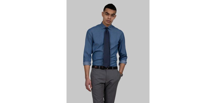 J.Harvest & Frost Indigo Bow 130 
Chemise Slim Fit Hommes