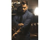 J.Harvest & Frost PB143 Twill Chemise Slim Fit Hommes Indigo Paisley Fine Twill - Taille S