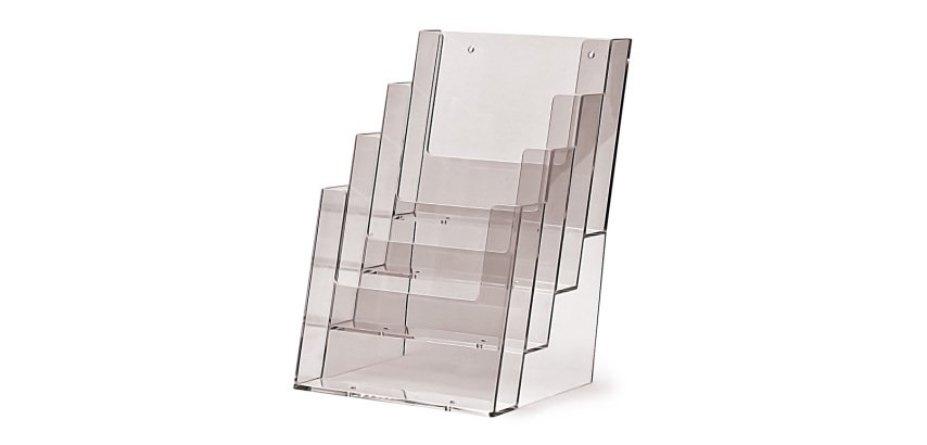 Taymar® Brochure Holder Counter/Wall 4x A5 Portrait