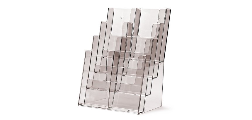 Taymar® Porte-brochures Comptoir/Mur 8x DL Portrait