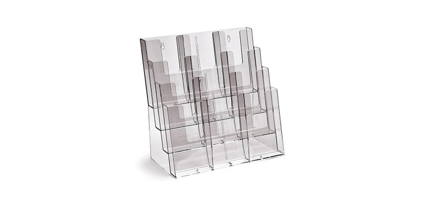 Taymar® Porte-brochures Comptoir/Mur 12x DL Portrait