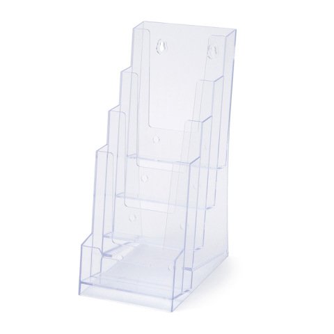 Scritto® Portafolletos Transparente varias Medidas 4x 1/3 A4