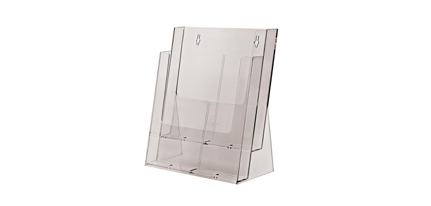 Taymar® Porte-brochures Comptoir/Mur 2x A4 Portrait