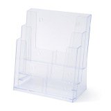 Scritto® Portafolletos Transparente varias Medidas 3x A4