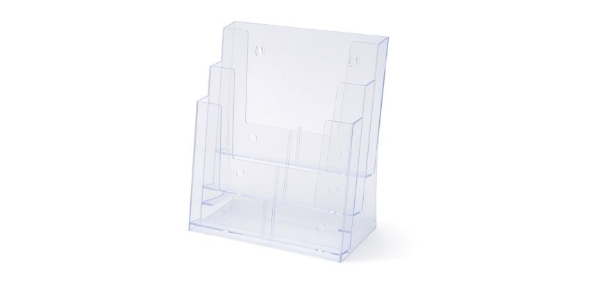 Scritto® Brochure Holder Counter/Wall 3x A4 Portrait