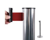 Poste Separador Con Cinta Extensible - Cinta Roja