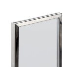 Porte-enseignes De Barrière A4 Chrome Pour Barrier Flexi Belt Post Économie