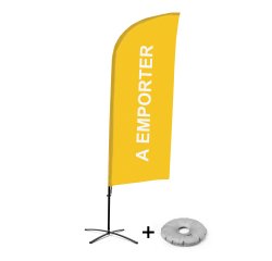 Ensemble Complet De Beach Flag Alu Wind Take Away Français Croissilion