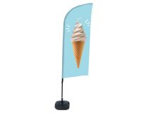 Bandera Aluminio Vela Kit Completo Helado Tanque De Agua
