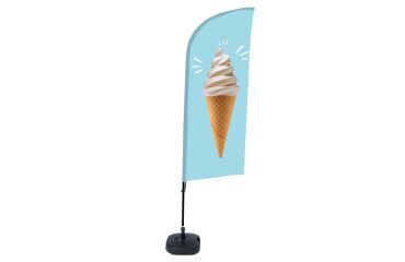 Bandera Aluminio Vela Kit Completo Helado Tanque de Agua