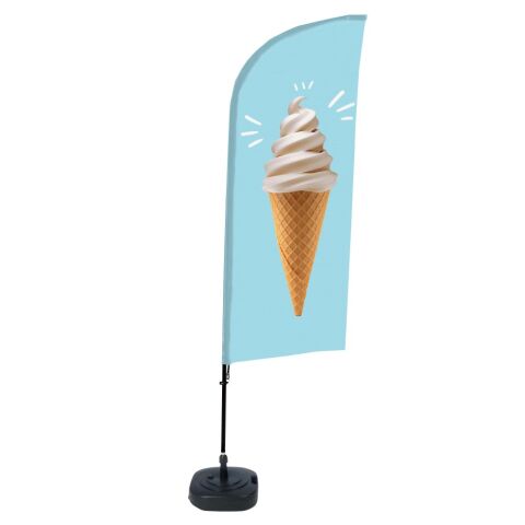 Bandera Aluminio Vela Kit Completo Helado Tanque de Agua