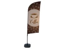 Bandera Aluminio Vela Kit Completo Café Inglés Tanque De Agua