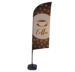 Bandera Aluminio Vela Kit Completo Café Inglés Tanque De Agua