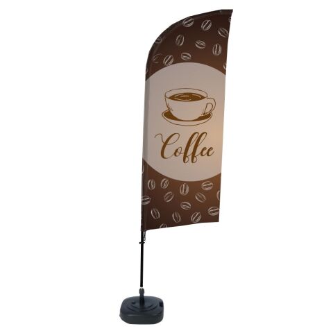 Bandera Aluminio Vela Kit Completo Café Inglés Tanque de Agua