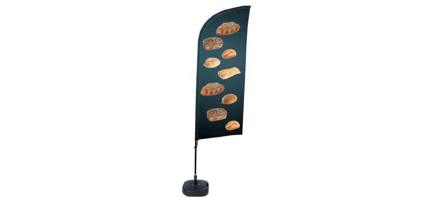Beach Flag Alu Wind Complete Set Bread