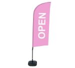 Bandera Aluminio Vela Kit Completo Abierto Rosa Inglés Tanque de Agua