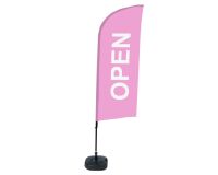 Bandera Aluminio Vela Kit Completo Abierto Rosa Inglés Tanque De Agua