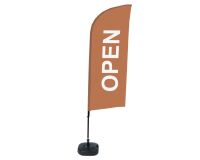 Bandera Aluminio Vela Kit Completo Abierto Marrón Inglés Tanque De Agua