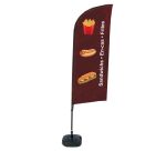 Complete Set of French Alu Wind Snacks Beach Flag