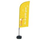 Complete Set of Alu Wind Beach Flag Fresh French Juice