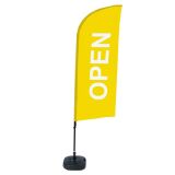 Bandera Aluminio Vela Kit Completo Abierto Amarillo Inglés Tanque De Agua