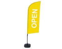 Bandera Aluminio Vela Kit Completo Abierto Amarillo Inglés Tanque De Agua