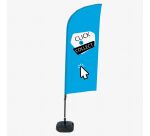 Bandera Aluminio Vela Kit Completo Cliquez & Emportez Azul francés