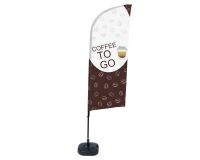 Bandera Aluminio Vela Kit Completo Café para llevar Inglés Tanque De Agua