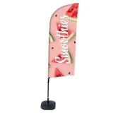 Bandera Aluminio Vela Kit Completo Batidos Sandía Tanque De Agua