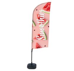 Bandera Aluminio Vela Kit Completo Batidos Sandía Tanque De Agua