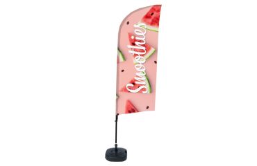 Bandera Aluminio Vela Kit Completo Batidos Sandía Tanque de Agua