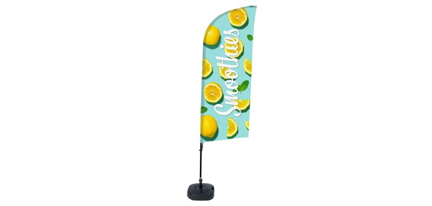 Bandera Aluminio Vela Kit Completo Batidos Limón ECO