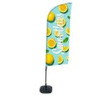 Bandera Aluminio Vela Kit Completo Batidos Limón Tanque de Agua