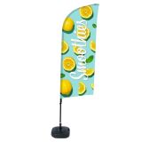 Bandera Aluminio Vela Kit Completo Batidos Limón Tanque De Agua