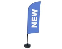 Bandera Aluminio Vela Kit Completo Nuevo Azul Inglés Tanque De Agua