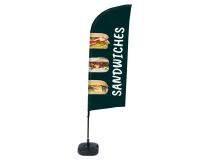 Bandera Aluminio Vela Kit Completo Bocadillos Inglés Tanque De Agua