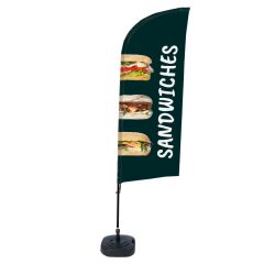 Bandera Aluminio Vela Kit Completo Bocadillos Inglés Tanque De Agua