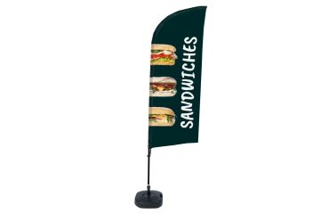 Bandera Aluminio Vela Kit Completo Bocadillos Inglés Tanque de Agua