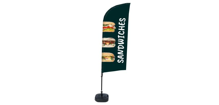 Bandera Aluminio Vela Kit Completo Bocadillos Inglés Tanque de Agua