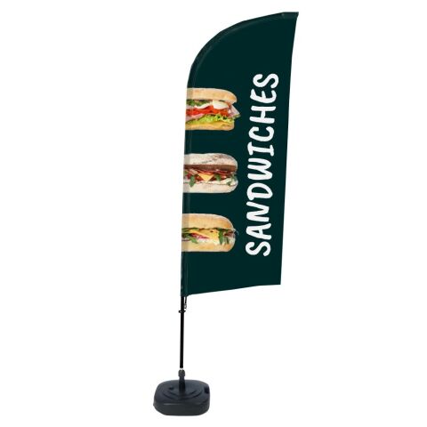 Bandera Aluminio Vela Kit Completo Bocadillos Inglés Tanque de Agua
