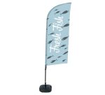 Bandera Aluminio Vela Kit Completo Pescado Fresco Inglés Tanque de Agua