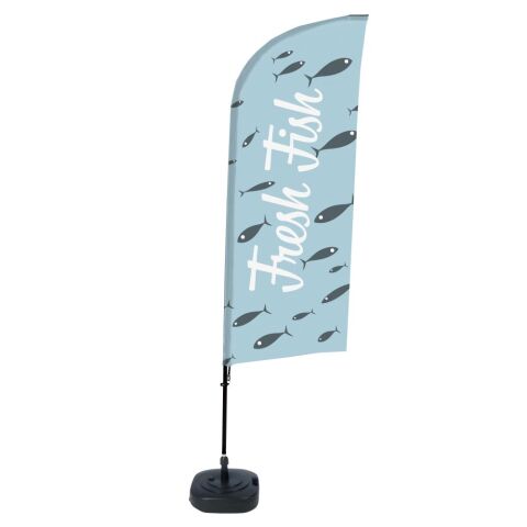 Bandera Aluminio Vela Kit Completo Pescado Fresco Inglés Tanque de Agua