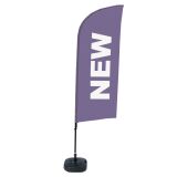 Bandera Aluminio Vela Kit Completo Nuevo Púrpura Inglés Tanque De Agua