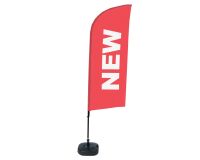 Bandera Aluminio Vela Kit Completo Nuevo Rojo Inglés Tanque De Agua