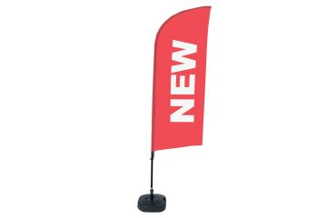 Bandera Aluminio Vela Kit Completo Nuevo Rojo Inglés Tanque de Agua