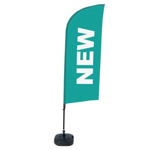 Bandera Aluminio Vela Kit Completo Nuevo Turquesa Inglés Tanque de Agua