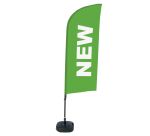 Bandera Aluminio Vela Kit Completo Nuevo Verde Inglés Tanque de Agua