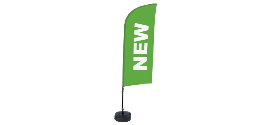Bandera Aluminio Vela Kit Completo Nuevo Verde Inglés Tanque de Agua