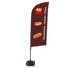 Bandera Aluminio Vela Kit Completo Bocadillos Inglés Tanque De Agua
